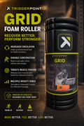 Trigger point grid foam roller