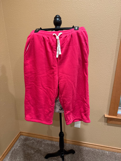 Extra large fleece crop pants