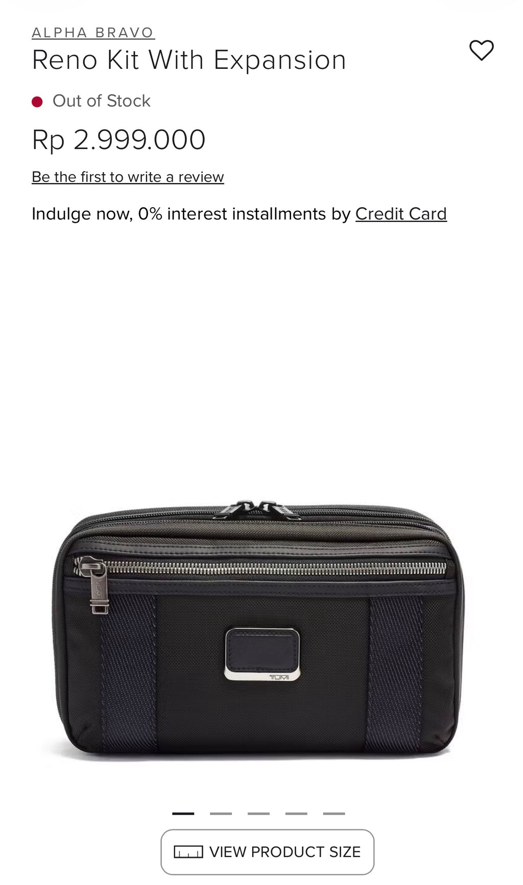 Retro Tumi shaving bag